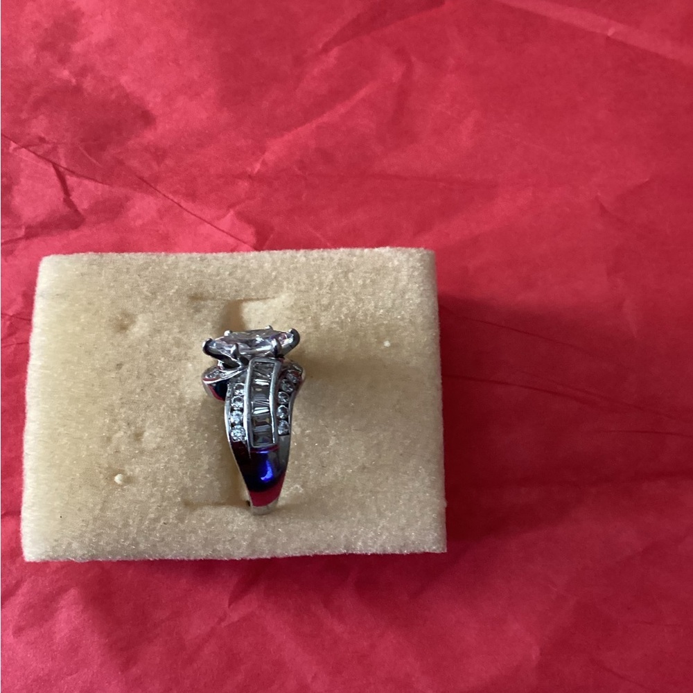 Elegant Diamond Simulate Silver Ring - image 3